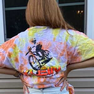 Custom Klein Bicycle Company tie dye tee